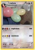 6 ballons
