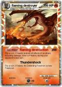flaming destroy