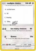 multiple choice