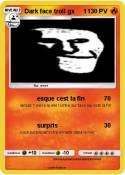 Dark face troll