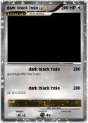 dark black hole