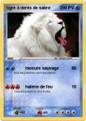 tigre à dents