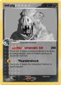evil pig