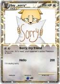 Say „sorry“