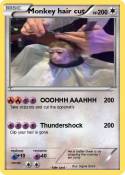 Monkey hair cut