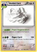 Wadded Card