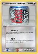 a cold one with
