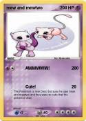 mew and mewtwo