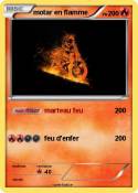 motar en flamme