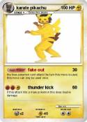 karate pikachu
