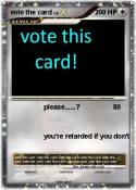 vote the card