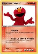 Elmo says, 