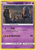 Thanos finger