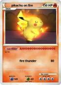 pikachu on fire