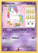 Rainbow pony