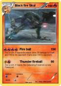 Black fire Skul