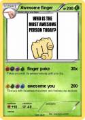 Awesome finger