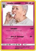 inhailer woman