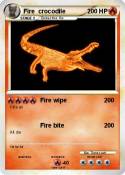 Fire crocodile