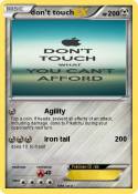 don't touch