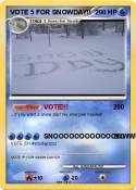 VOTE 5 FOR SNOW