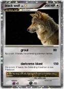black wolf