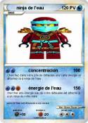 ninja de l'eau