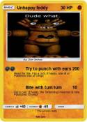 Unhappy feddy