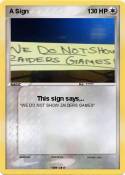 A Sign
