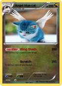 Angel blue cat