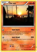 The sun