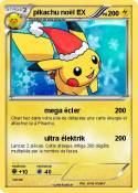 pikachu noël EX