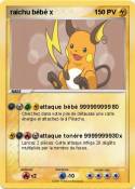 raichu bébé x