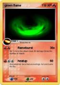green flame
