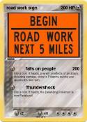 road work sign