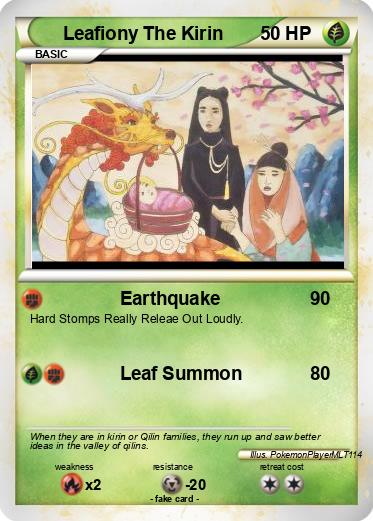 Pokemon Leafiony The Kirin