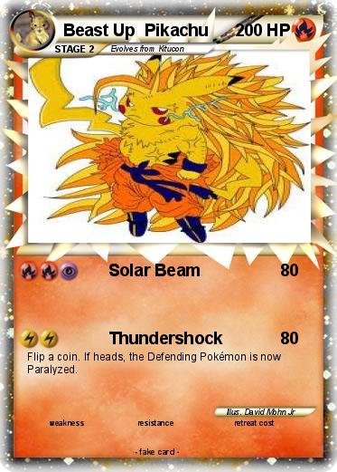 Pokemon Beast Up  Pikachu