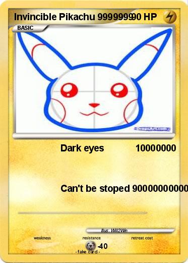Pokemon Invincible Pikachu 9999999