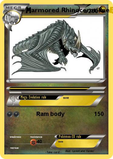 Pokemon armored Rhinocerotidae