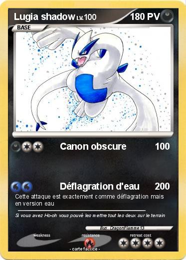 Pokemon Lugia shadow