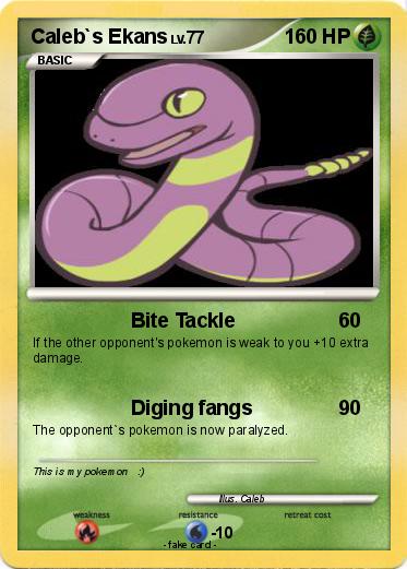 Pokemon Caleb`s Ekans