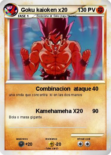 Pokemon Goku kaioken x20