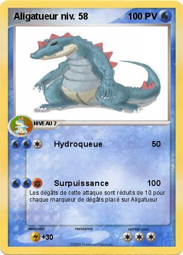 Pokemon Aligatueur niv. 58