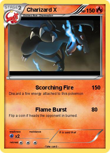 Pokemon Charizard X