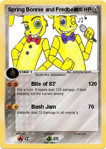 Pokemon Spring Bonnie and Fredbear