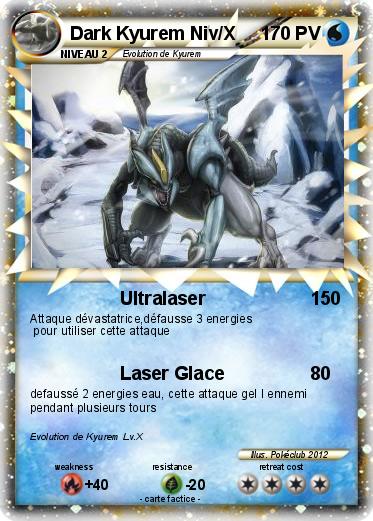Pokemon Dark Kyurem Niv/X