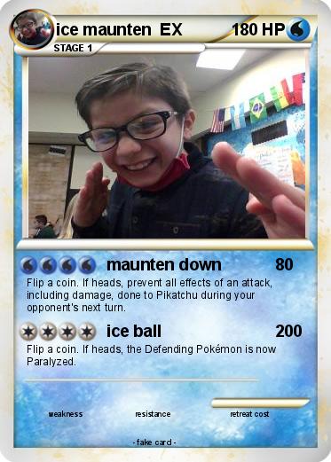 Pokemon ice maunten  EX