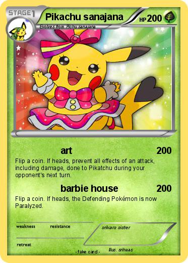 Pokemon Pikachu sanajana