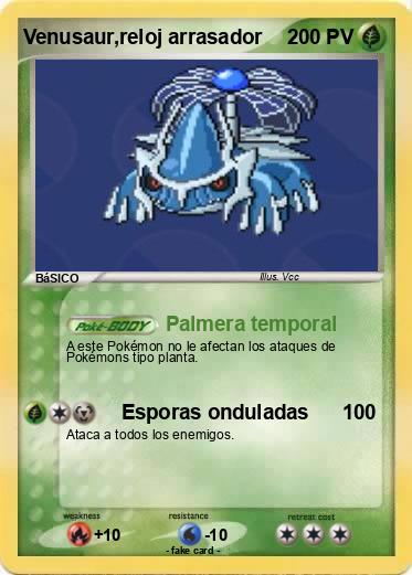 Pokemon Venusaur,reloj arrasador