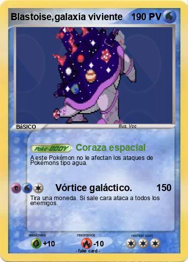 Pokemon Blastoise,galaxia viviente